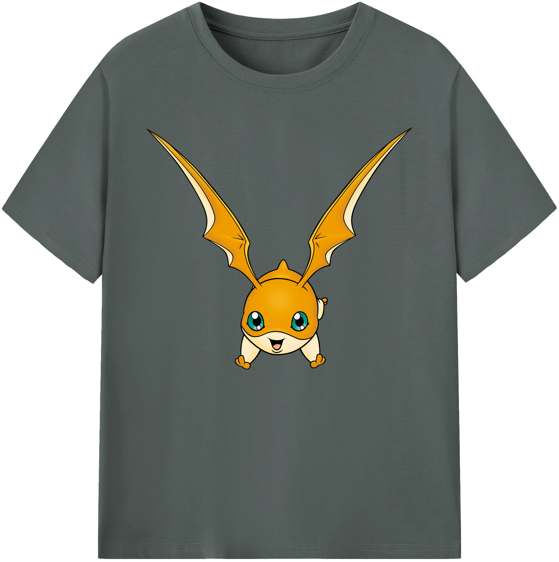 （画像用） Digimon デジタルモンスター/デジモン 綿100％ メンズ半袖Tシャツ｜肌触りやわらか＆通気性